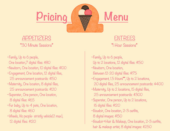price list 1